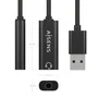 Aisens A106-0770 Conversor USB-A a Jack 3.5 mm Hembra Negro